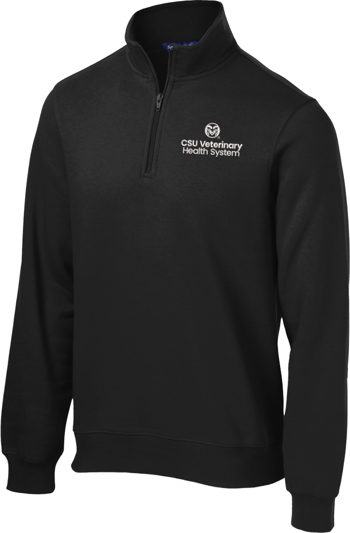 SR Original Half Zip［BLACK］simianring Unisex 1/4 Zip Sweater - CSU VHS Logo – VetText