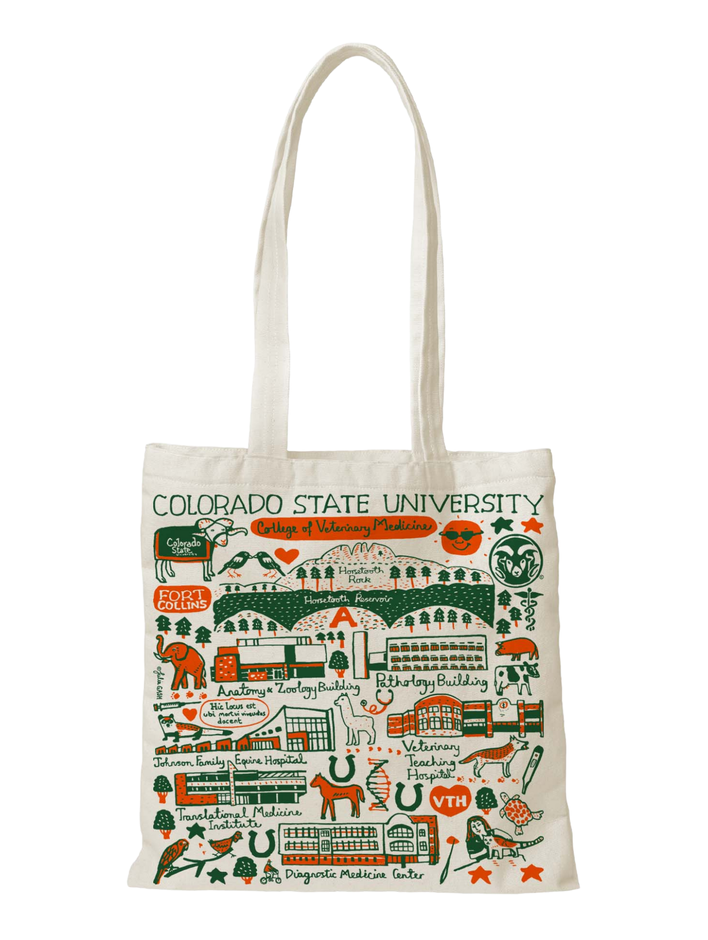CSU DVM Julia Gash Canvas Tote