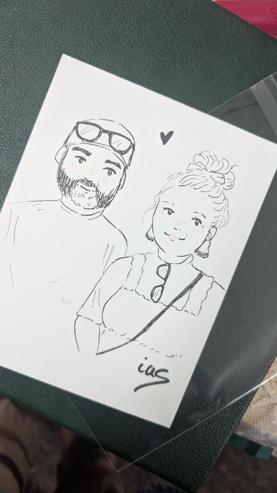 5 x 7 Hand Drawn Custom Portrait
