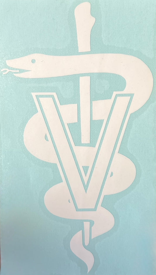 Veterinary Caduceus Decal