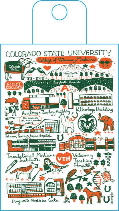 CSU DVM Julia Gash Vinyl Sticker (2.5" x 3.5")