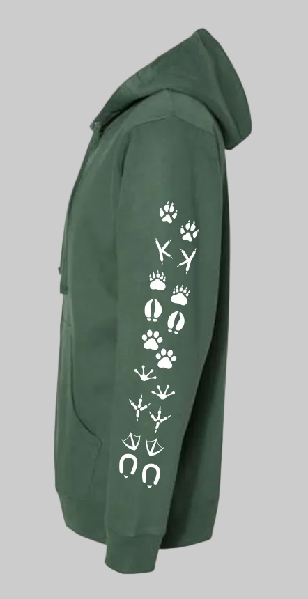 PREORDER NEW Full Zip with Pawprints - DVM Logo