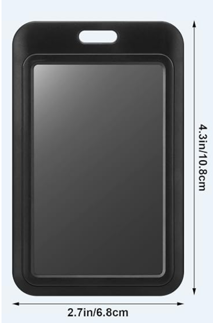 Hard Plastic ID Badge Holder