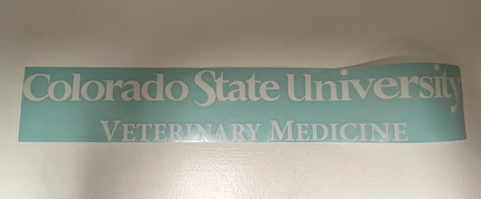 Colorado State University Veterinary Medicine Decal - Simple